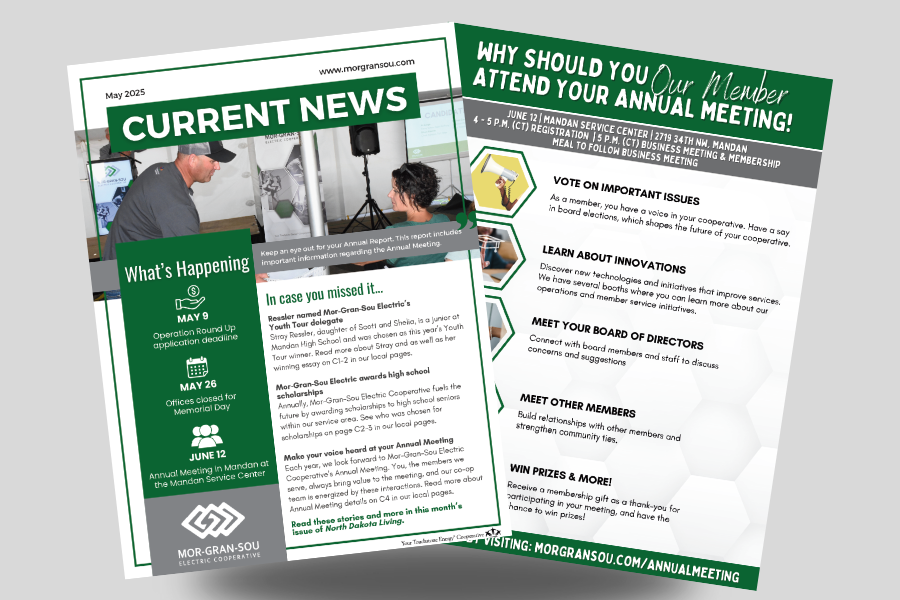 Mor-Gran-Sou Electric May Newsletter